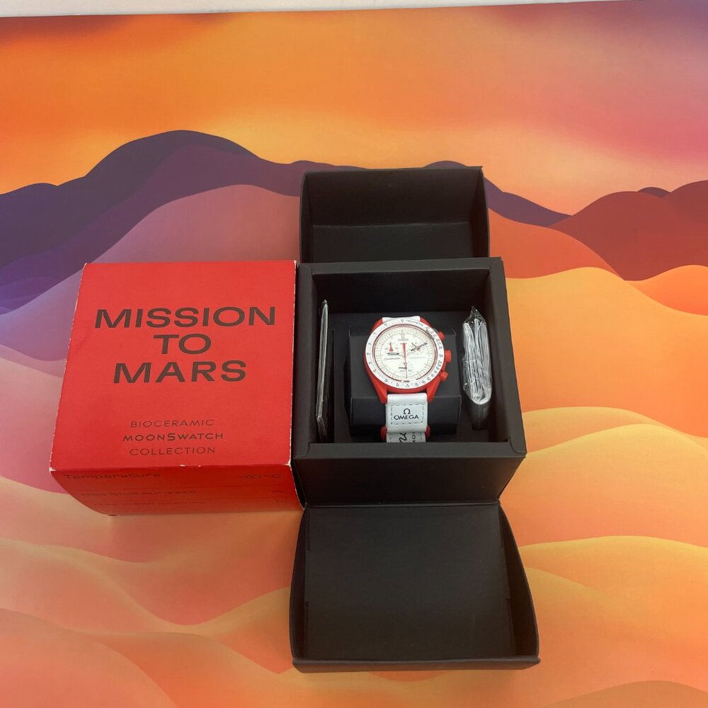 🌹Swatch X Omega Moonswatch Mission To Mars
